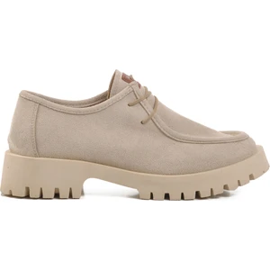 Pierre Cardin Bej Süet Kadın Casual Ayakkabı PC-54319 Z