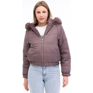 Wl Alba 2CN2120 4pr Kahverengi Kadın Kısa Kaban