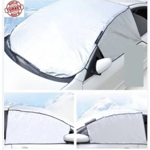 Buzlanma Önleyici Araba Cam Üstü Kar Örtüsü Ön ve Yan Cam Koruma Brandası