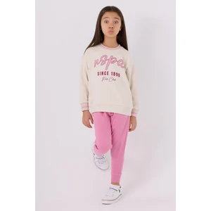 U.s. Polo Assn. Kız Çocuk Bej Pijama Takım 50299820-VR011