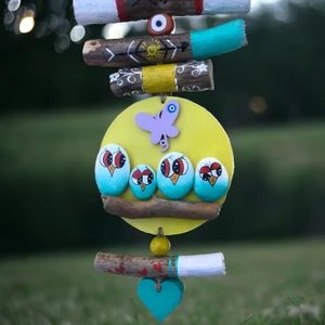 Dükkanı Hayalim Taş Boyama Dekoratif Duvar Süsü Bahçe Süsü Balkon Süsü Hediyelik Eşya Ölçü 30*13