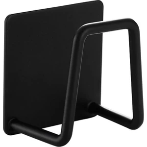 MAİN SHOP 1 Adet Siyah Yapışkanlı Paslanmaz Çelik Bulaşık Sünger Tutucu Bulaşık Süngeri Tutacağı 3 M Askı