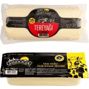 Taze Kaşar Peyniri 700GR + Silindir Tereyağı 1000GR Paketi