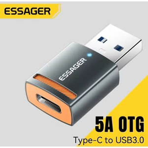 Type-C To Usb 3.0 5A 5Gbps Hızlı Çevirici CE/FC/ROHS Lisanslı Dönüştürücü Adaptör Yeni Tip Led Işık Metal Sağlam Yeni Nesil Son Teknoloji Orjinal