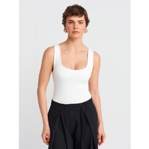 20977 Kalın Askılı Poliamid Atlet-Ekru