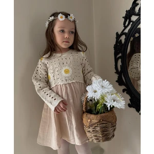 Kokoş Bebe Kız Çocuk Müslin Elbise