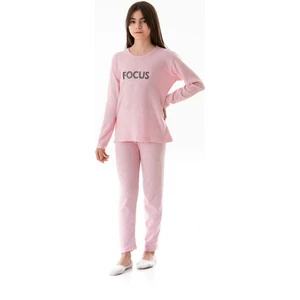 Focus Baskılı Kız Çocuk Pijama Takımı