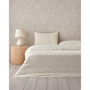 Dainty Bloom Kesmeli Çift Kişilik Yatak Örtüsü Takımı 200X220 cm Sarı
