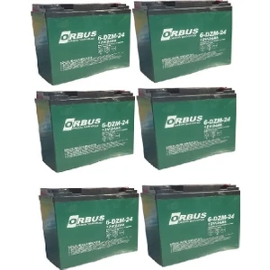 12V 24 Amper (Dik) Elektrikli Bisiklet Aküsü  6'lı Paket