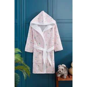 Vevien Home Daisy Desen Dijital Baskılı Genç Çocuk Bornozu 15-16 Yaş