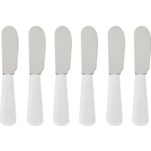 Renkli Plastik Saplı 6lı Kahvaltı Bıçak Seti