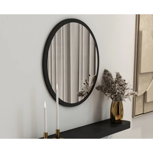 Talaş Tozum Modern Siyah Yuvarlak Dresuar Aynası Suntalam Gövde Şık ve Dayanıklı Tasarım