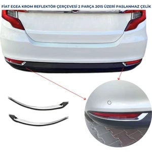 Fiat Egea Krom Arka Reflektör Çerçevesi 2 Parça 2015 ve Üzeri P.çelik