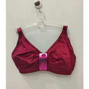 Desteksiz Balensiz Desenli Bordo Sütyen - 1954