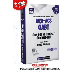 2025 MEB-AGS ÖABT Türk Dili ve Edebiyatı Öğretmenliği E-Soru Bank