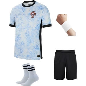 Portekiz Ronaldo Mavi-Beyaz  Milli Takım Futbol Çocuk Forması 4’lü Set
