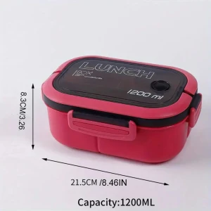 Hediye Ofisi 2 Katlı Taşınabilir Yemek Kabı Lunch Box Diyet Beslenme Kutusu Saklama Kabı Çatal Kaşıklı Sefer Tası