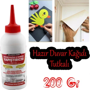 Duvar Kağıdı Broşür Yapıştırıcısı Şeffaf 200 kg Hazır Tutkal Vinil Tekstil El İşi Kağıtları 1 Adet