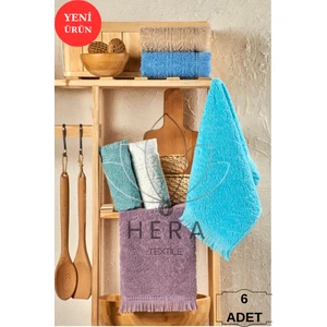 Hera Textile 6 Adet 30 x 50 Pamuklu Mutfak Havlusu/kurulama Bezi/el havlusu