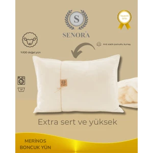 Extra Sert ve Yüksek Doğal Yün Yastık