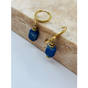 By Song Aksesuar Lapis Lazuli Doğaltaş Küpe