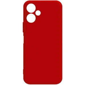 Infinix Hot 30i Kılıf Mat Esnek Biye Silikon Kılıf-Kırmızı