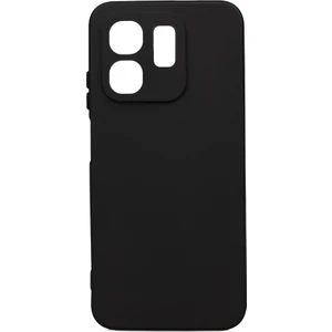 Tekno Grup Infinix Hot 50I Kılıf Mat Esnek Biye Silikon Kılıf-Siyah