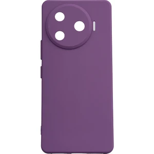Tecno Camon 30 Pro 5g Kılıf Mat Esnek Biye Silikon Kılıf-Mor