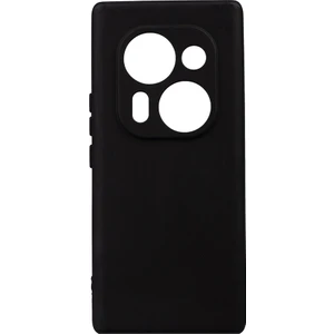 Tecno Phantom X2 Pro Kılıf Mat Esnek Biye Silikon Kılıf-Siyah