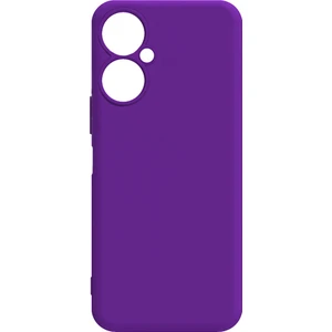 Tecno Camon 19 Pro Kılıf Mat Esnek Biye Silikon Kılıf-Mor