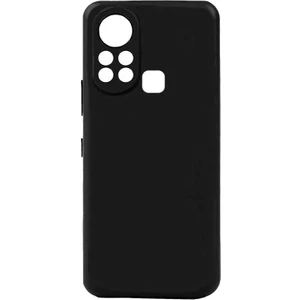 Infinix Hot 11S Kılıf Mat Esnek Biye Silikon Kılıf-Siyah