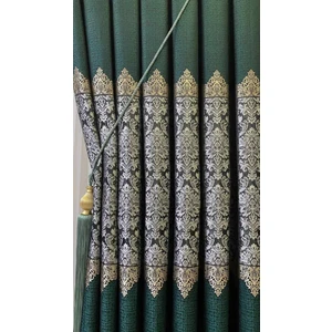 UFUK PERDE DAMAX PANO FON ZÜMRÜT YEŞİLİ (TEK KANAT)