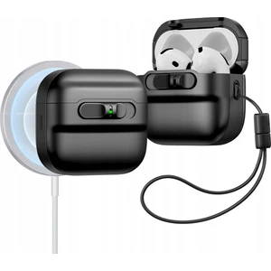 Airpods 4 Uyumlu, Halolock Pulse Flicklock Magsafe Kılıf, Siyah