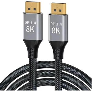 3 Metre - 8k Displayport To Displayport 1.4 Kablo - Ultra Hd  8K@60Hz , 4K@144Hz - Freesync, G-Sync