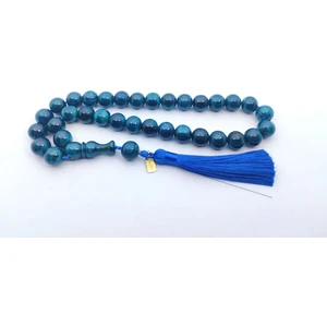 İskeçe Tesbih Ebu Zeyn Usta Eseri Eski Usül 12 Kat Ipe Dizilmiş Iri Boy Sıkma Kehribar  Sertifikalı 7197