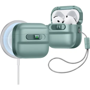 Airpods 4 Halolock Pulse Flicklock Magsafe Kılıf - Yeşil