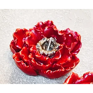 Üç Boyutlu Haşhaş Çiçeği Silikon Kalıp K-076, Kokulu Taş Sabun Alçı Mum Kalıbı