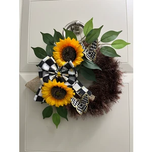 Kapı Süsü Günebakan Çiçek Ay Çiçeği Mackenzie Kurdele Mackenzie Kelebek