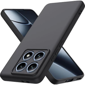 Xiaomi Mi 14T Pro Uyumlu Kılıf Içi Kadife 3D Kamera Korumalı Darbe Emici Elden Kaymaz Silikon Kapak