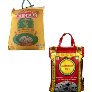Zarrin Mehr 10 kg Lüks Gurme Set (5 kg Zarrin Mehr + 5 kg Ekstra Uzun Taneli Prenses Basmati)