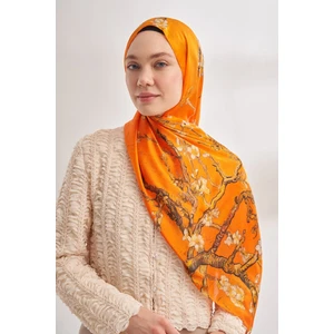Van Gogh Imzalı Ünlü Almond Blossoms Desen Şal - Orange