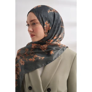 Van Gogh Imzalı Ünlü Almond Blossoms Desen Şal - Sis Mavisi