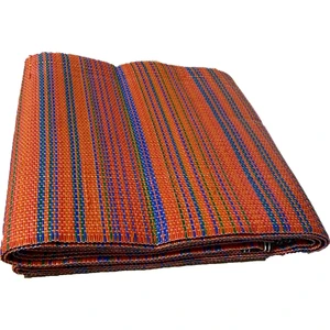 ACY STORE Katlanabilir Plastik Hasır Kilim Dış Mekan Piknik Kamp Sergisi Çift Dikiş