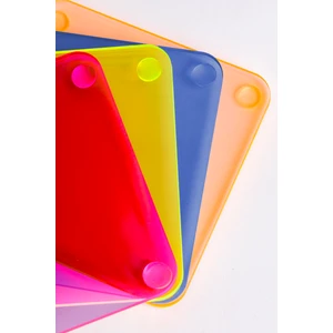 Dekoratif Renkli Modern Pleksi 4'lü Bardak Altlığı – Şık ve Dayanıklı