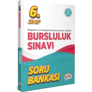 Editör Yayınları   (Sınıf: 6) Bursluluk Sınavı Soru Bankası