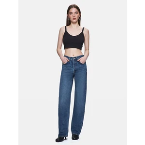 Kadın  Vanetta Düz Paça Yüksek Bel Jean Pantolon