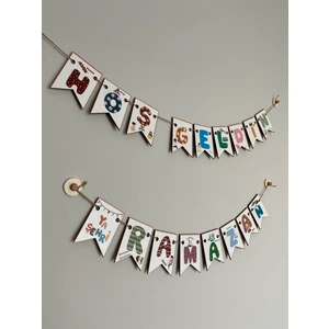 Ahşap Hoşgeldin Ramazan Süsleme, Banner