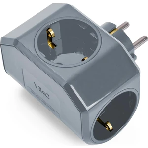 Yonca Plus Gri Üçlü Topraklı Priz