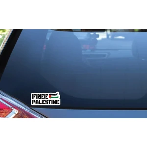 Özgür Filistin Araba Leptop Etiket Sticker 15 cm
