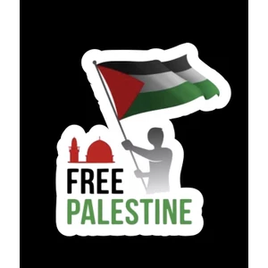 Free Palestine Gaza Araba Sticker Etiket 19CM Gazze Filistin
